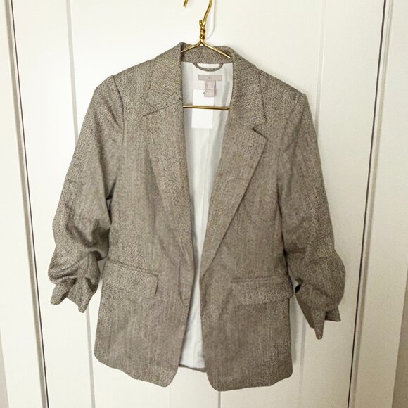 H&M - Gathered-sleeve blazer | NWT - Picture 6 of 10